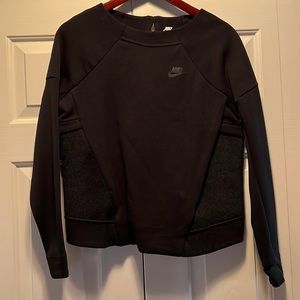 Nike Sweatshirt Black Mesh Size S Small